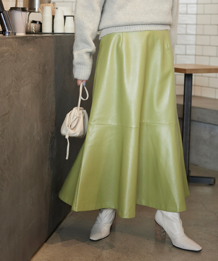 フレアエコレザースカート通販｜レディースファッション・洋服通販 