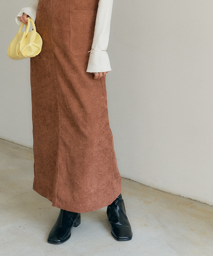 コーデュロイIラインジャンパースカート通販｜レディースファッション