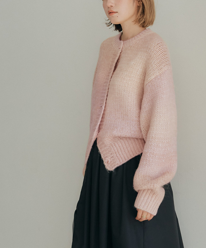 グラデーションニットショートカーディガン通販｜レディースファッション・洋服通販｜titivate（ティティベイト）