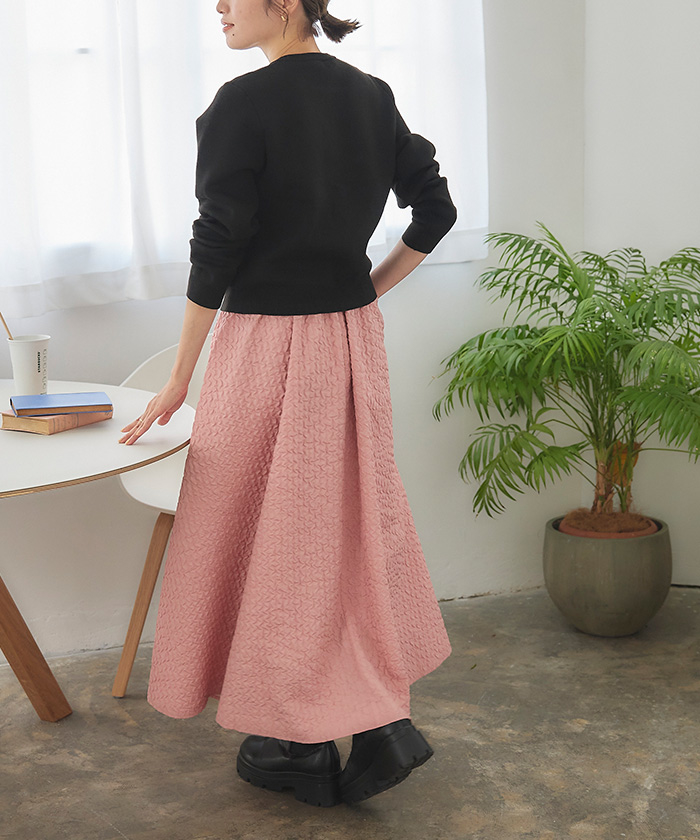 ふくれジャガードボリュームスカート通販｜レディースファッション