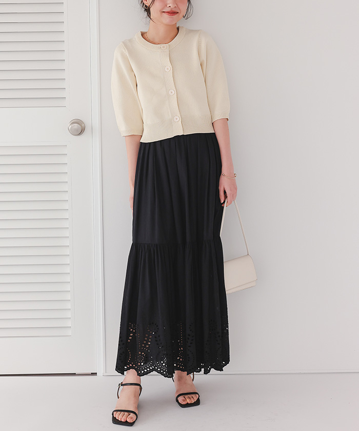 刺繍レースギャザースカート通販｜レディースファッション・洋服