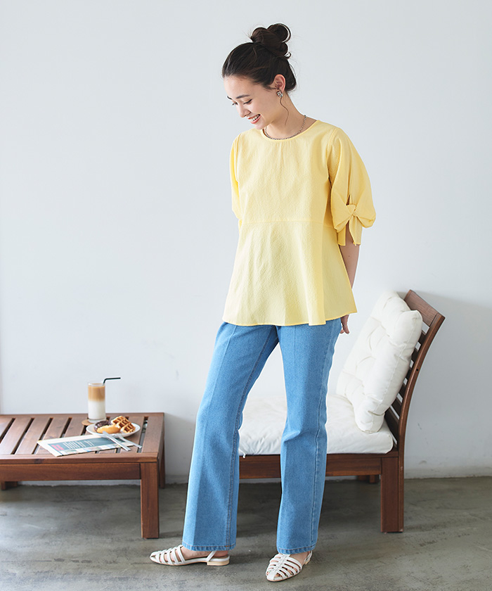 Ruffle sleeve top — In the Folds