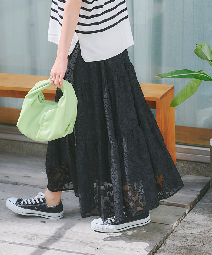 シアージャガードギャザースカート通販｜レディースファッション・洋服