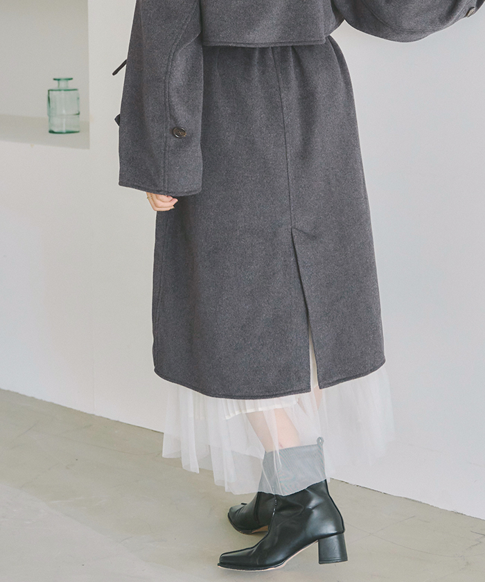 ウールブレンドステンカラーコート通販｜レディースファッション・洋服