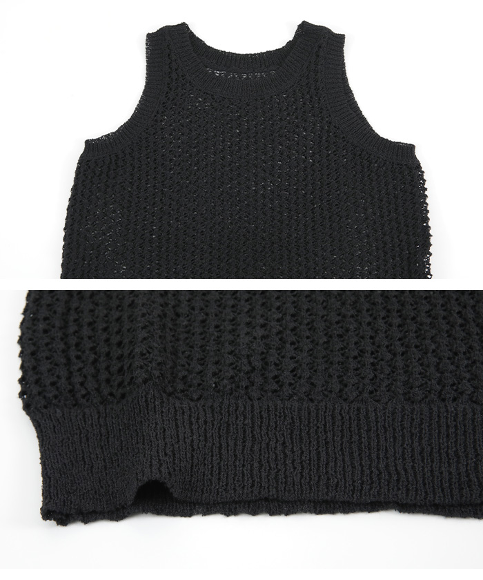 【原価ぶっ壊し割引】ノースリーブリブウールトップス SLY | FRONT HOOK RIB トップス (ニット ) |SHEL'TTER WEBSTORE