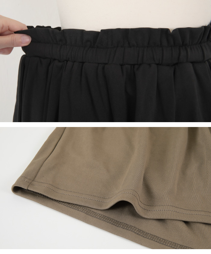 ウエストギャザーcanvasショートパンツ ウエストギャザーCanvasショートパンツ