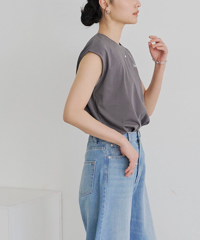 バックロゴフレンチスリーブTシャツ【メール便可／100】通販