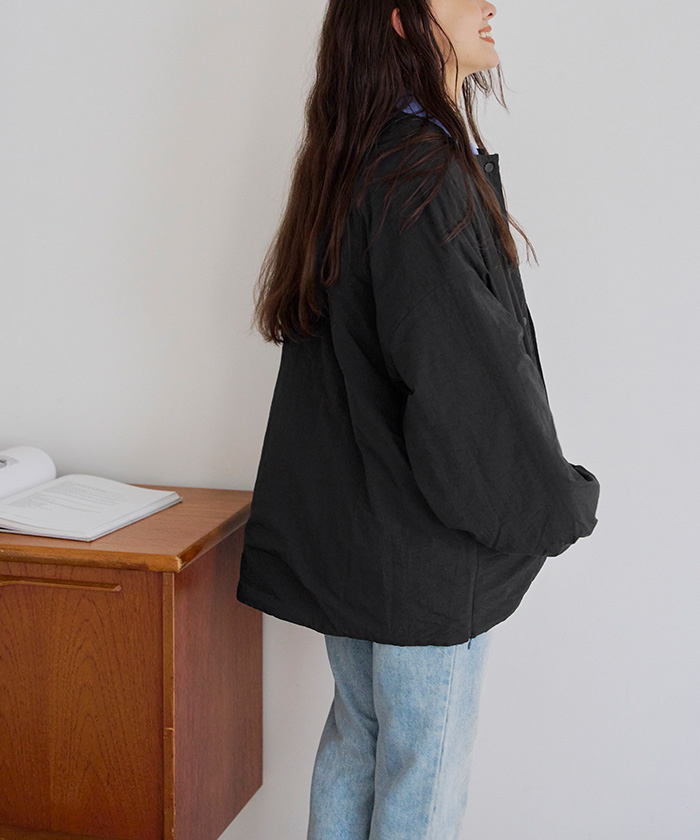 ノーカラー中綿ジャケット通販｜レディースファッション・洋服