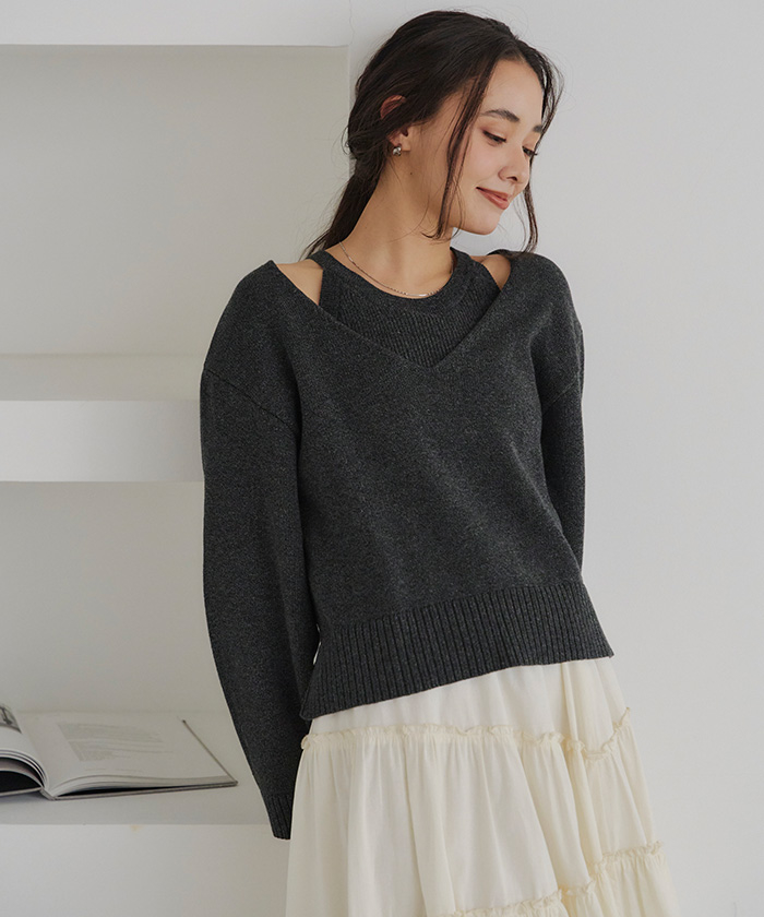 レイヤードニット通販｜レディースファッション・洋服通販