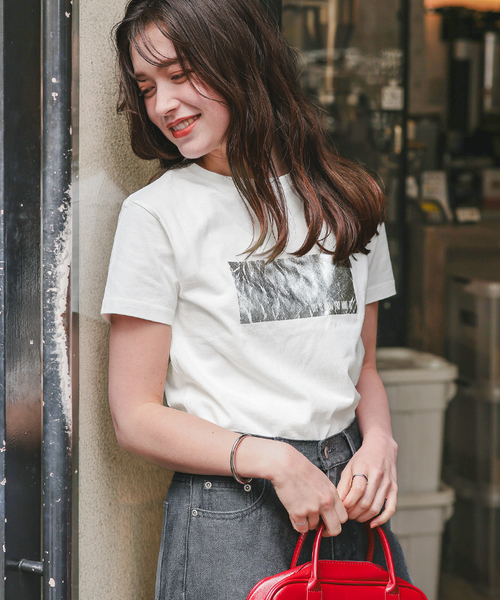 tシャツ バインダーコンパクトTシャツ レディース URBAN RESEARCH tシャツ パイルリンガーコンパクトTシャツ