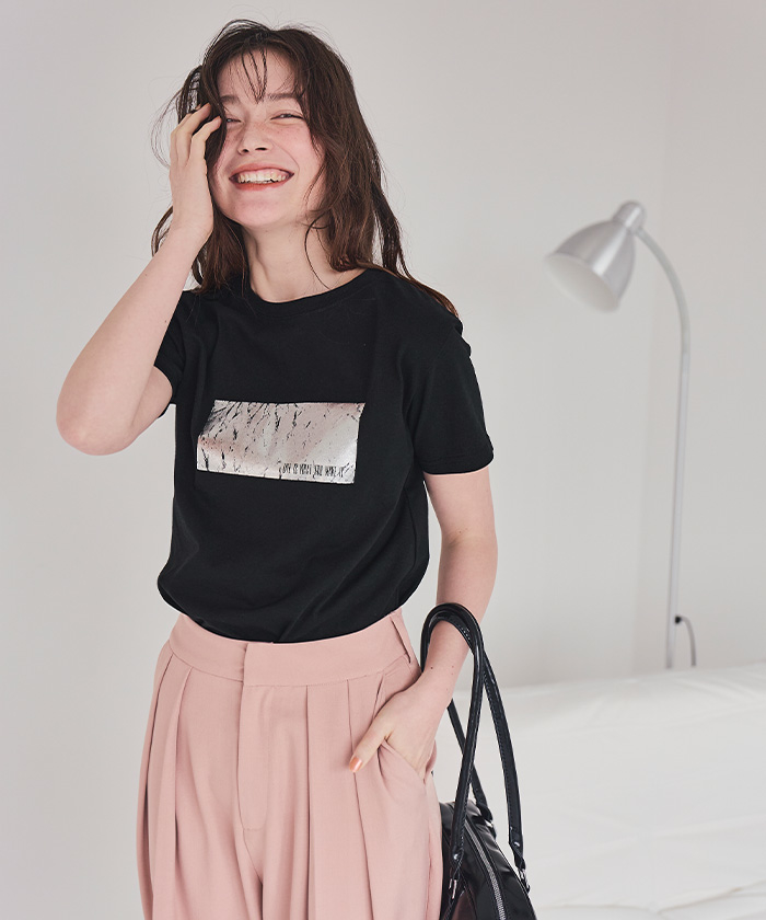tシャツ クロスフェードコンパクトTシャツ レディース キューティーブロンド Cutie Blonde デザイン刺繍アソートT