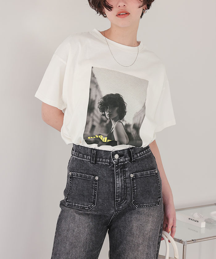 オーバーサイズフォトTシャツ【メール便可／100】通販