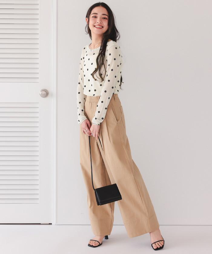 シアーフラワーフロッキートップス【メール便可／35】通販