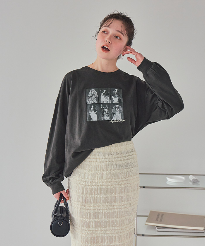 ラグスタイル LUXSTYLE バックフォトルーズロンT/ロンT メンズ