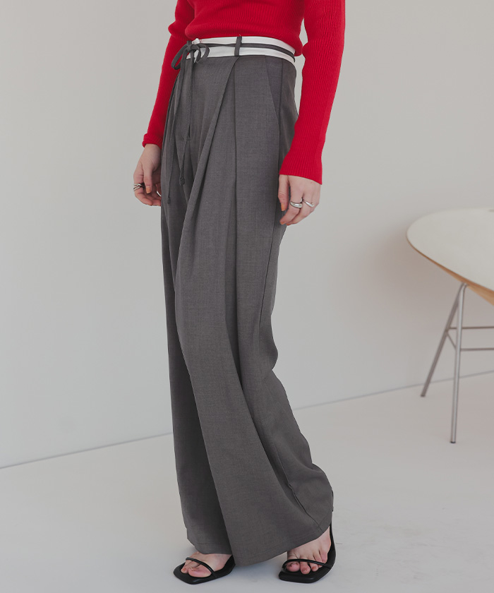 【美品】Heve ヘイブ　heve リボンドットパンツ　チャコール　36サイズ 新品 HEVE リボン ドットパンツ 38 - メルカリ
