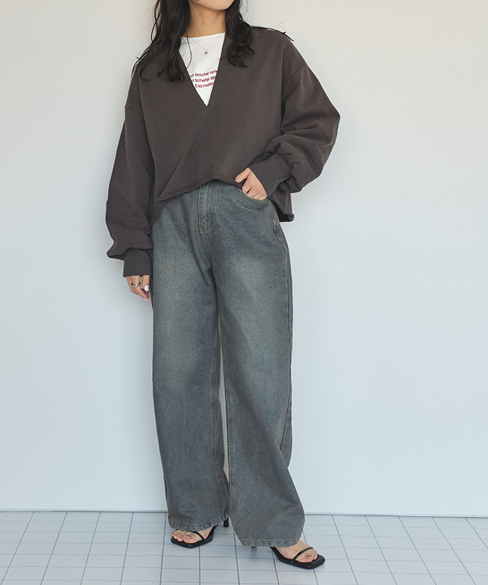 ロングスリーブ刺繍ロゴTシャツ【メール便可／90】通販