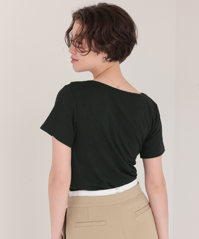 9090girls Tシャツ　オフショル オフショルダーハーフスリーブTシャツ【メール便可／90】通販
