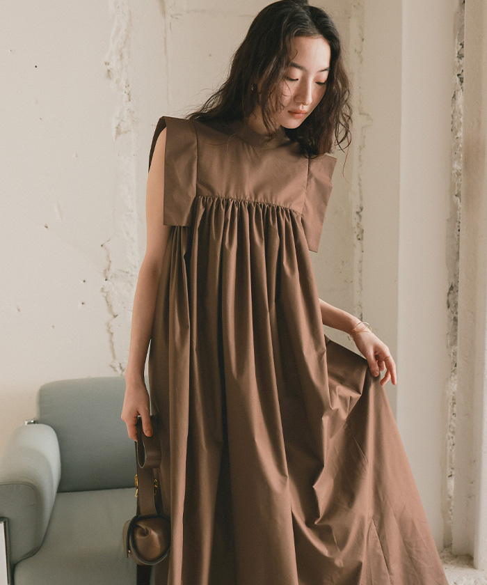 切替ギャザーワンピース通販｜レディースファッション・洋服通販