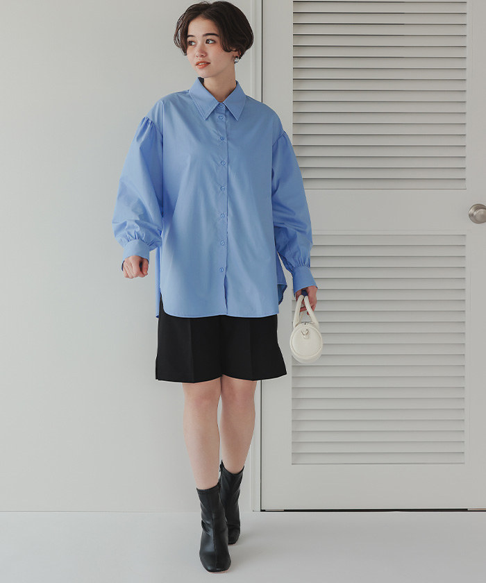 バックシャーリングシャツ通販｜レディースファッション・洋服