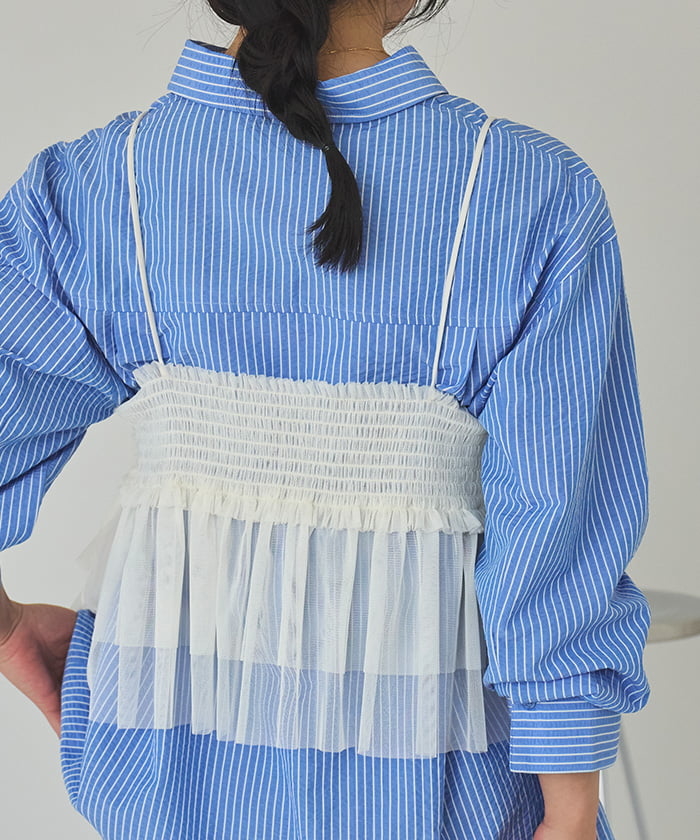 【タグ付き上衣のみ】chinatsu aoyama キャミソール　フリルビスチェ RNKWQW1UrGzNvNcdAKEmOq2HIekbuX