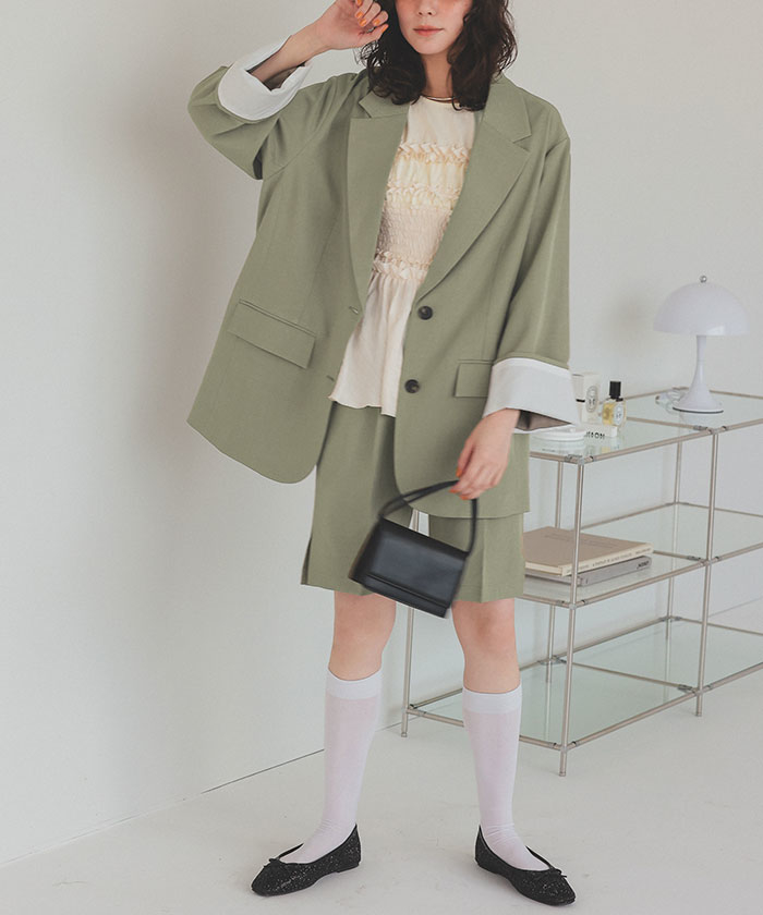titivate ワイドスリーブオーバージャケット 新品未使用　タグ付き ワイドスリーブオーバージャケット通販｜レディースファッション
