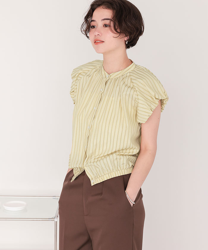 todayful  パフショルダーブラウス  パワーショルダー TODAYFUL/トゥデイフル】Puffshoulder Compact Shirts/パフ