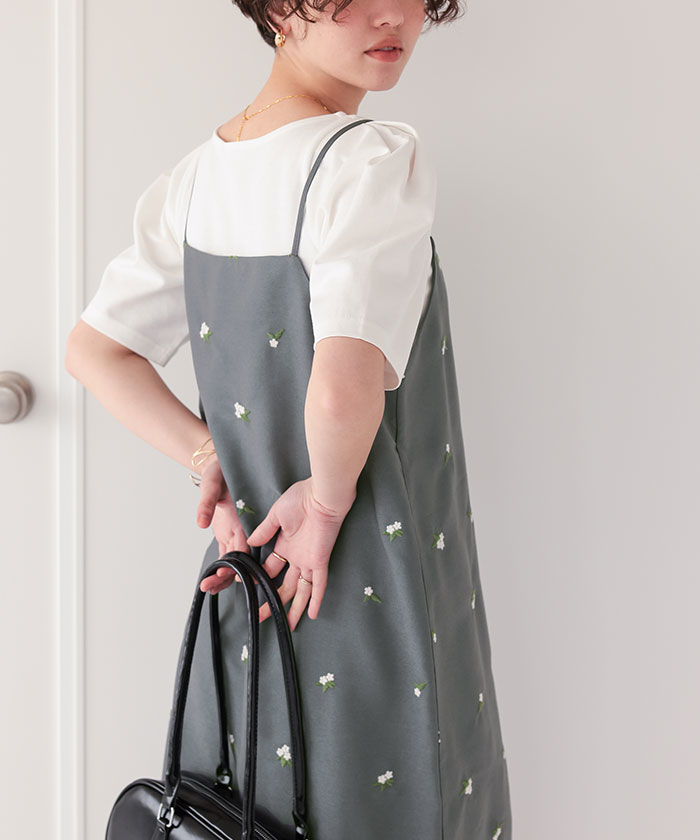 forksy. ドレス 「forksy.」「オケージョン対応」花柄刺繍レース
