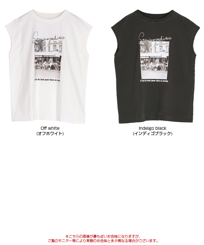 tシャツ Coastal ライトフレンチテリークルー レディース フレンチスリーブピグメントフォトプリントTシャツ【メール便可
