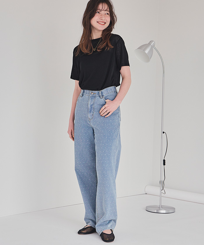 tシャツ シアーハーフスリーブカットソー レディース H BEAUTY&YOUTH UNITED ARROWS tシャツ 「H」シアーフライス