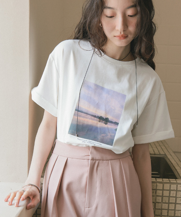 フォトプリントTシャツ【メール便可／90】通販｜レディース