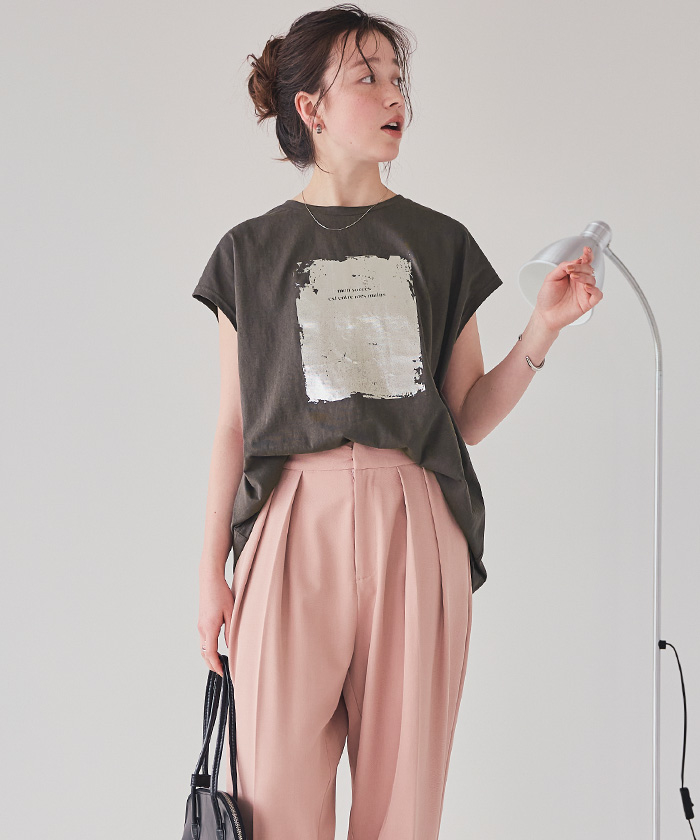 フレンチスリーブ箔ロゴTEE SHIPS｜SHIPS Colors:フレンチスリーブ ロゴ TEE | Rakuten