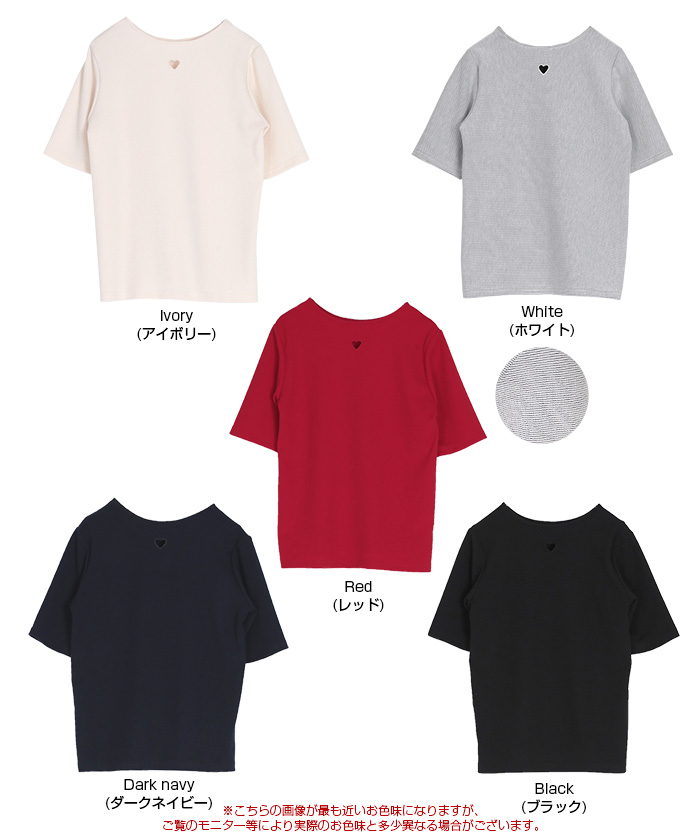 【GRAVER】ベアハートブラック刺繍半袖T 2COLOR 0003_64f67596-da8f-4f14-921d-