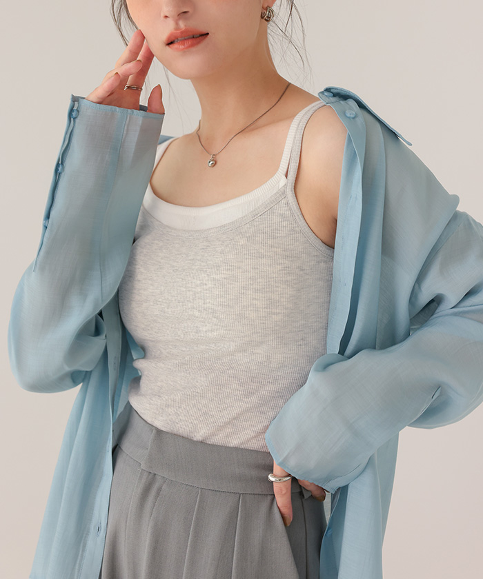 キャミレイヤード GIRL DRESS FOR NOW キャミソール レイヤード レイヤード