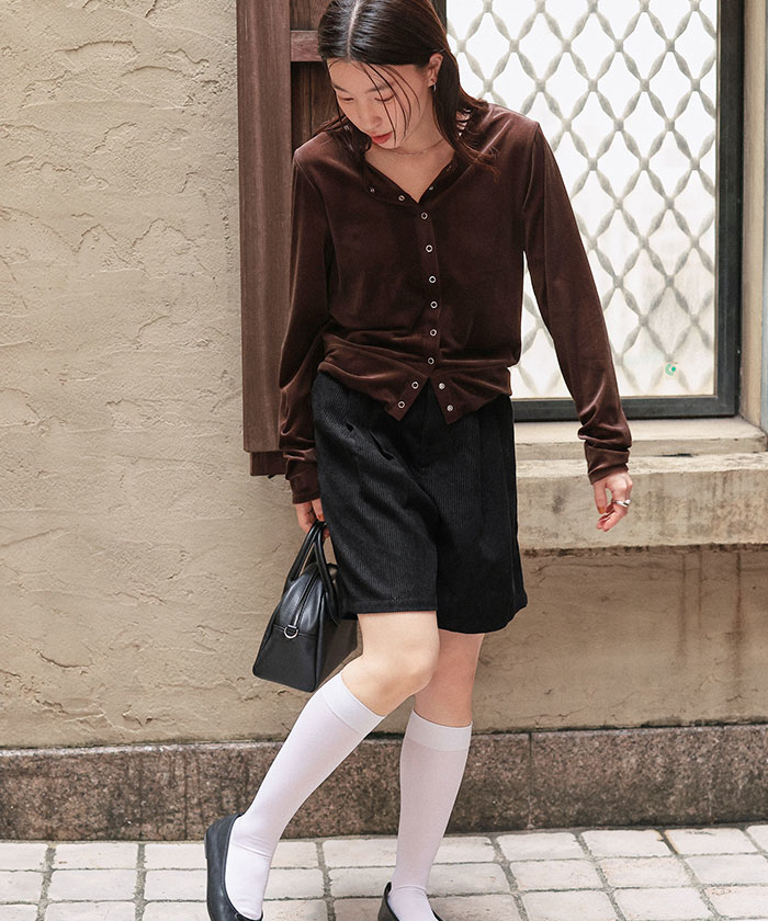 rosymonster キルティングコーデュロイショートパンツ rosy Monster☆quilting warmy short pants☆