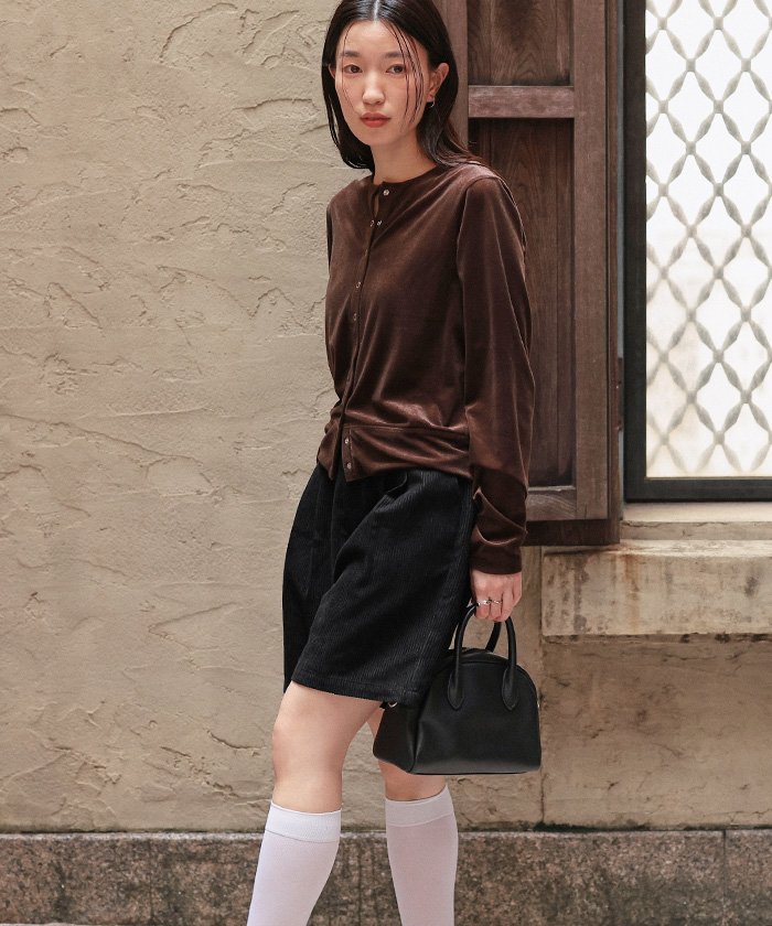 rosymonster キルティングコーデュロイショートパンツ rosy Monster☆quilting warmy short pants☆