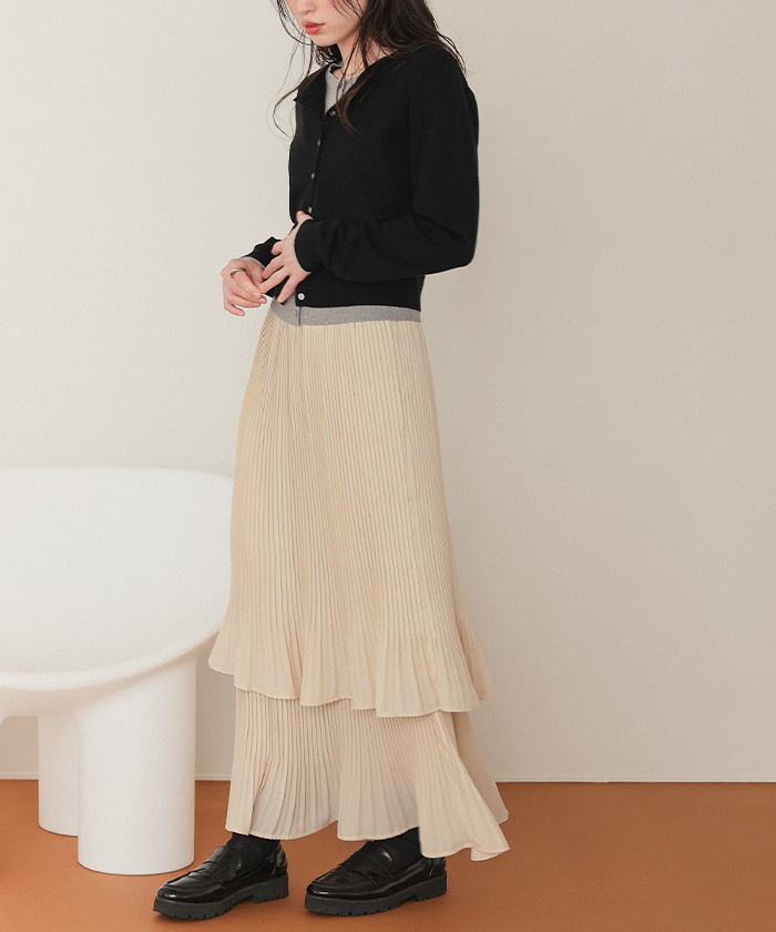 【Anthropologie】Banjanan・リリー・ティアードミディスカート Banjanan Lily Tiered Midi Skirt | Anthropologie