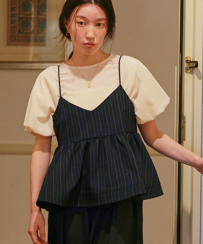 Petal Tulleペプラムキャミソール Petal Tulleペプラムキャミソール