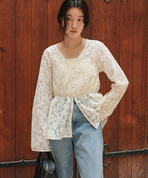 あちゃちゅむ　レースブラウス AHCAHCUM.muchacha - 未使用 あちゃちゅむ レース ブラウスの
