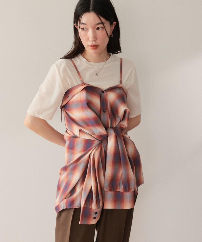 maillot / マイヨ | チェック オーバーシャツ | 0 | マルチカラー | レディース maillot / マイヨ | チェック オーバーシャツ | 0 | マルチ