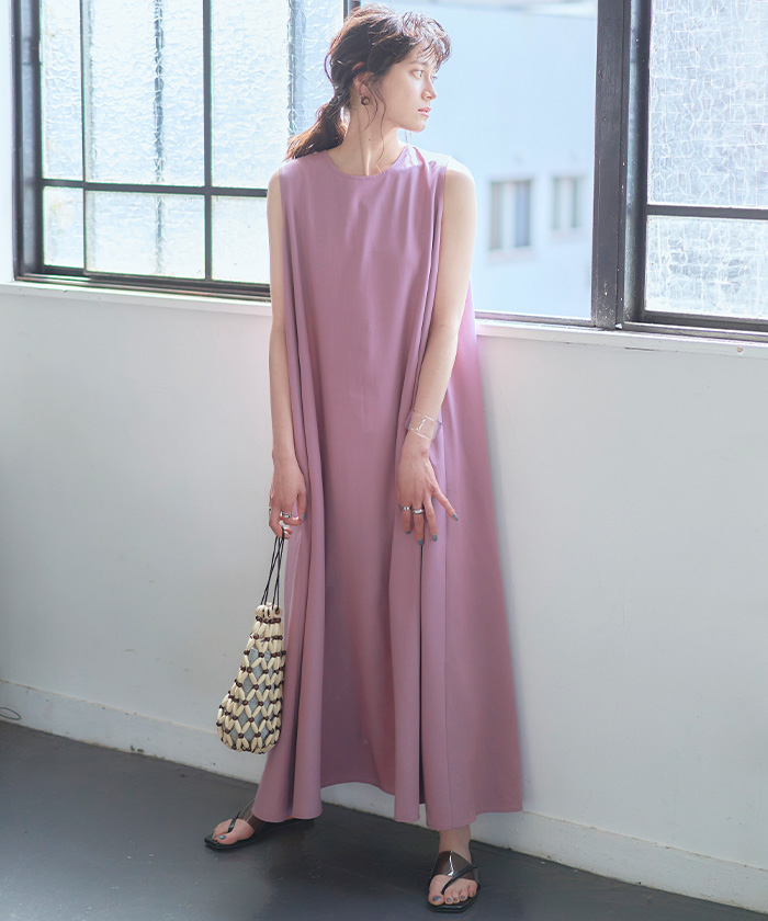 ノースリーブフレアワンピース メール便可 80 通販 レディースファッション 洋服通販 Titivate ティティベイト