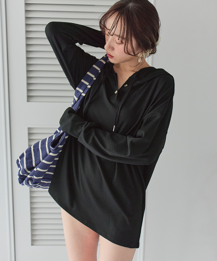オーバーシルエットラッシュパーカープルオーバー【SEADRESS オーバーシルエットラッシュパーカープルオーバー【SEADRESS