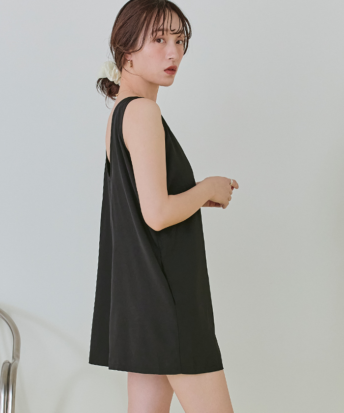 シンプルタンクトップオールインワン/水着【SEADRESS シードレス