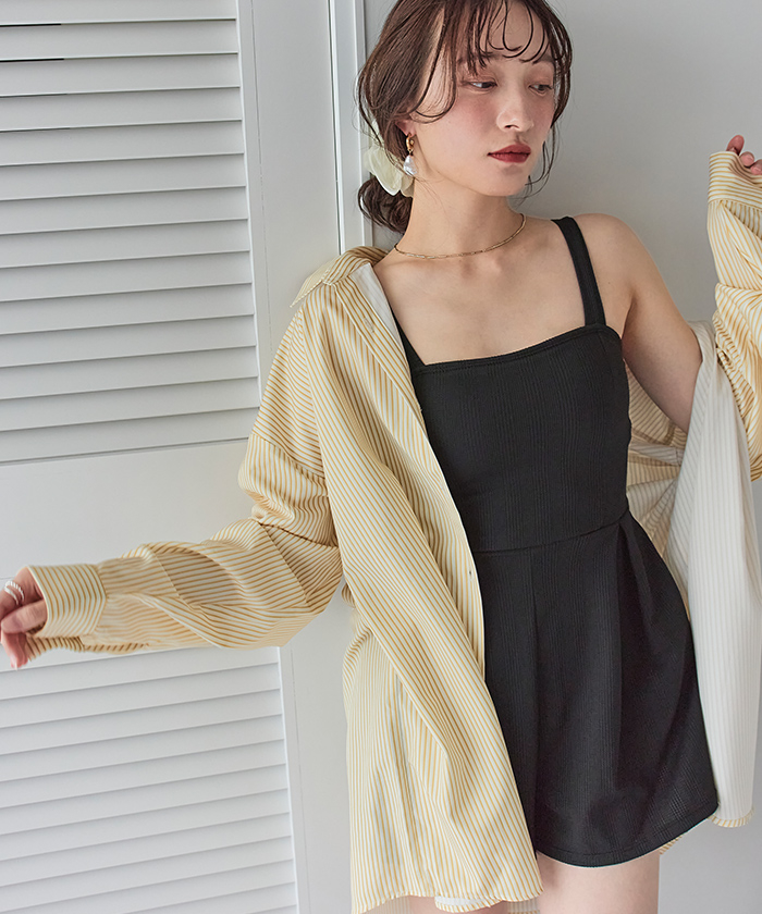 チェック素材ロンパース/ワンピース/セット水着【SEADRESS