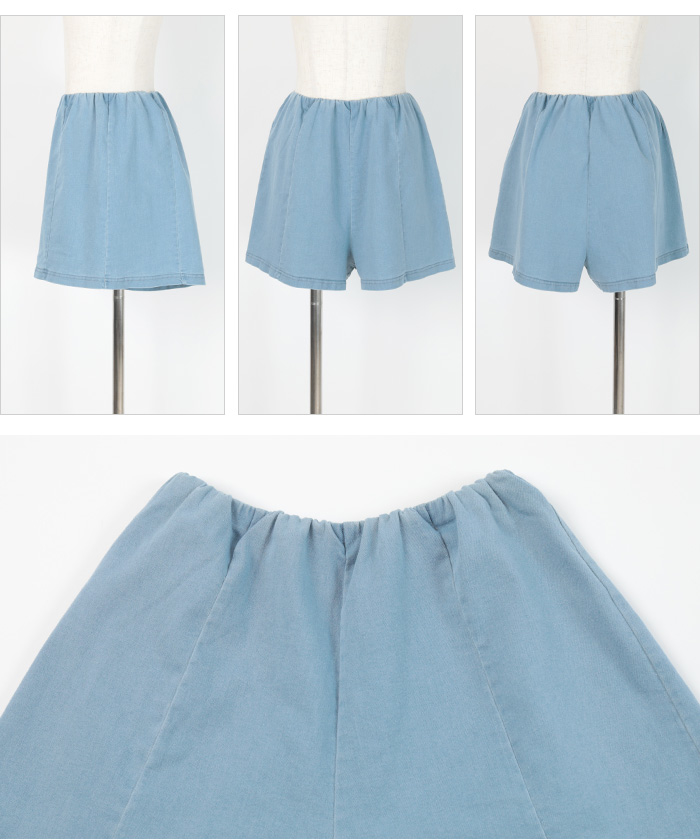 デニム素材ショートパンツ/ラッシュガード【SEADRESS シードレス