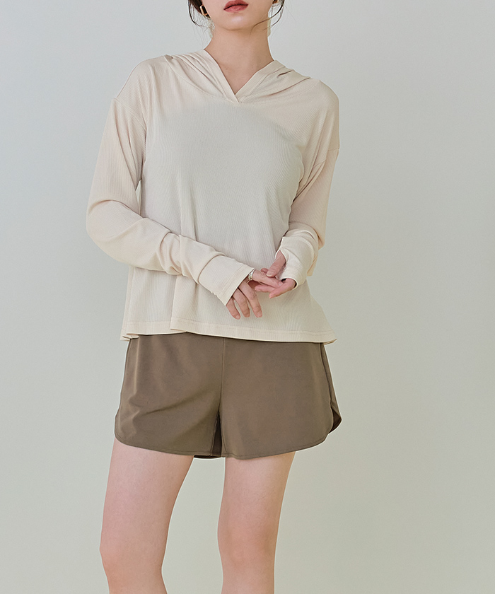 フード付トップスラッシュガードセットアップ【SEADRESS