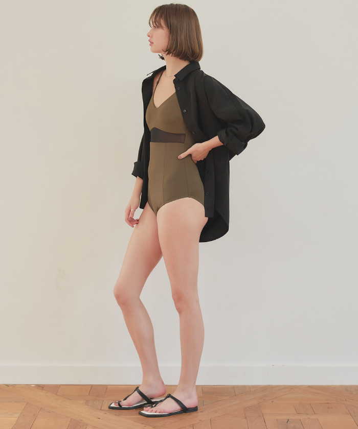 【最新入荷】 ドルマンオーバーサイズシャツ/ラッシュガード【SEADRESS トップス