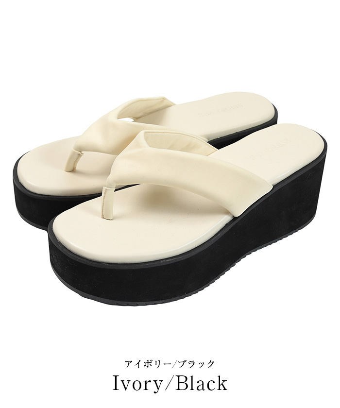 厚底ラウンドトゥトングサンダル【SEADRESS シードレス】通販