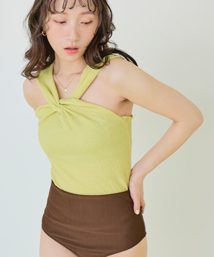 サリーさん専用　arena 水着 ノースリーブ ハイカット ツイストノースリーブハイウエストビキニ/セット水着【SEADRESS